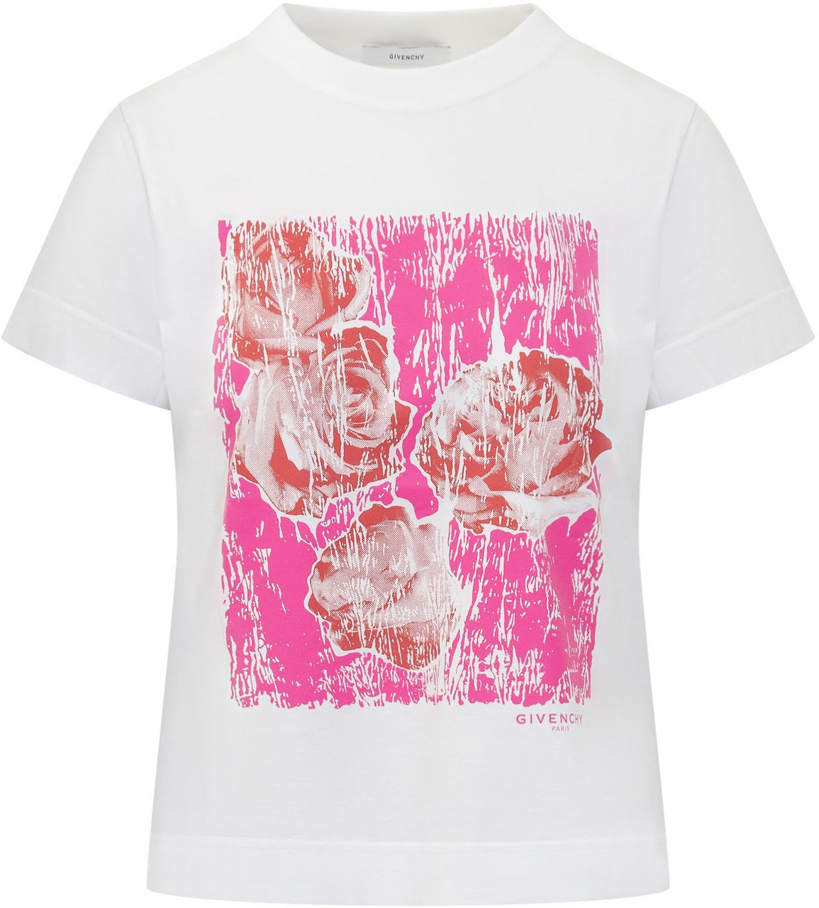 Givenchy T-Shirt Stampa Floreale Wit