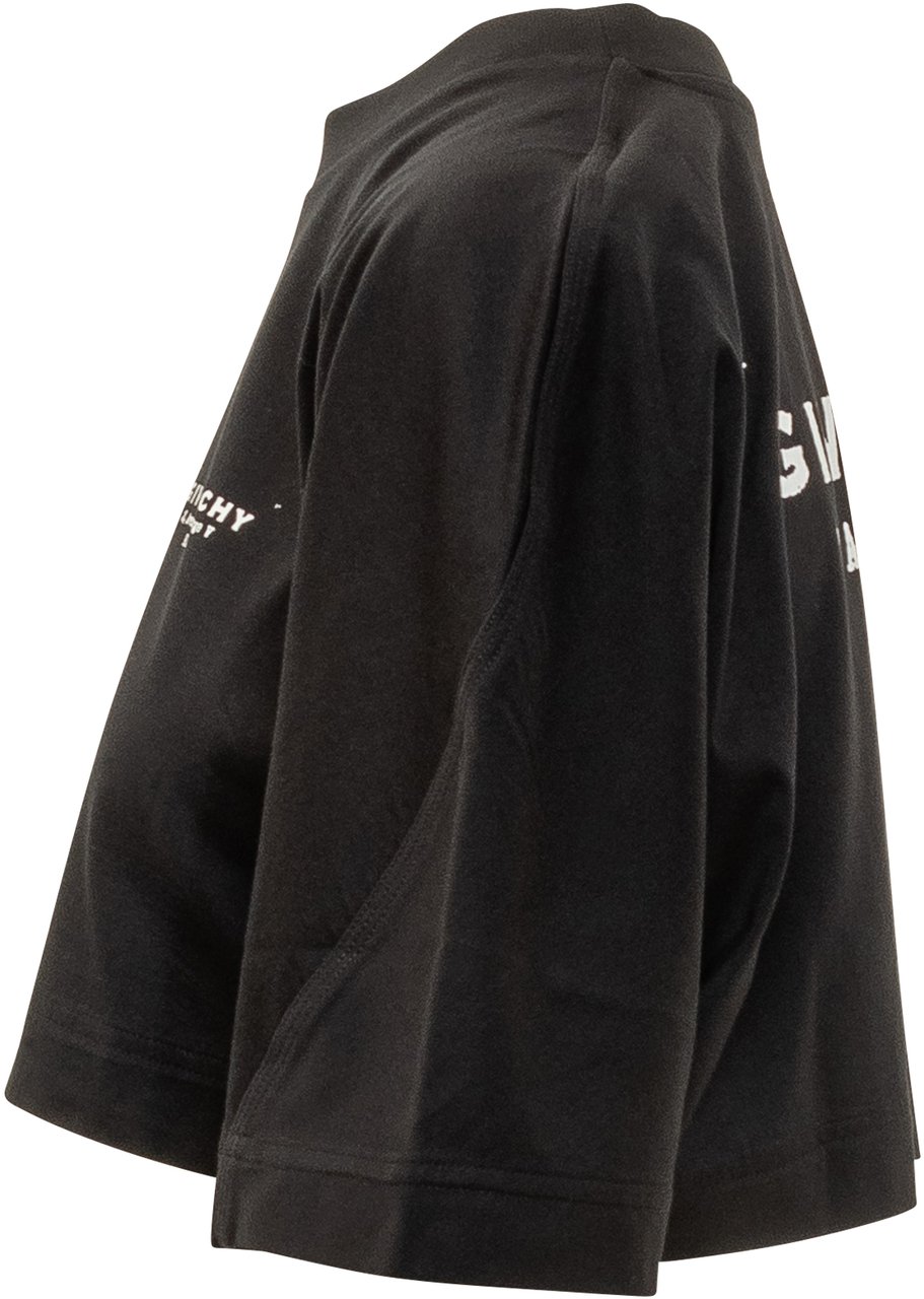 Givenchy Givenchy T-shirt Nera Cropped Zwart