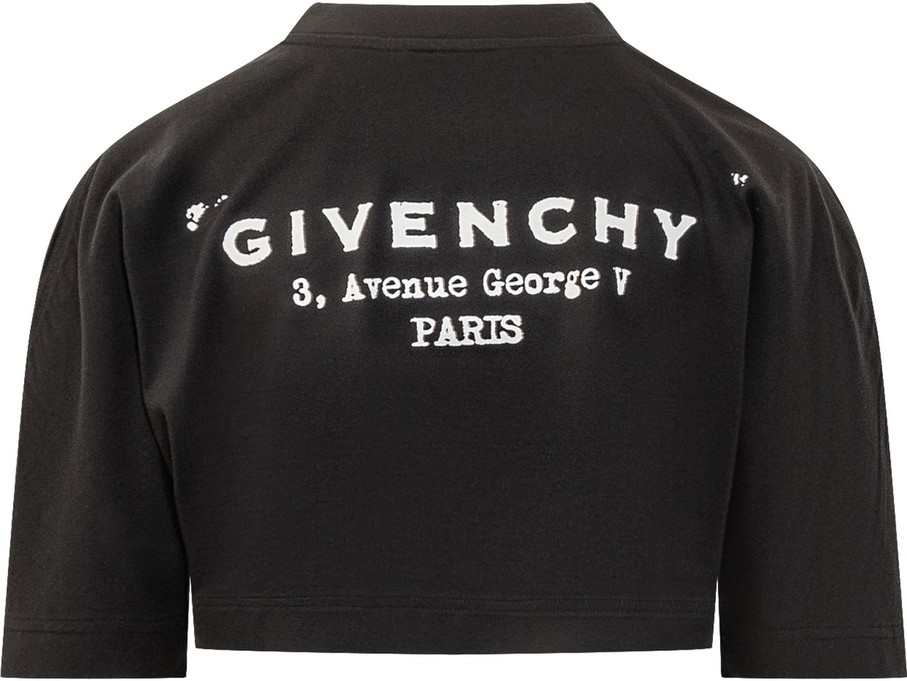Givenchy Givenchy T-shirt Nera Cropped Zwart