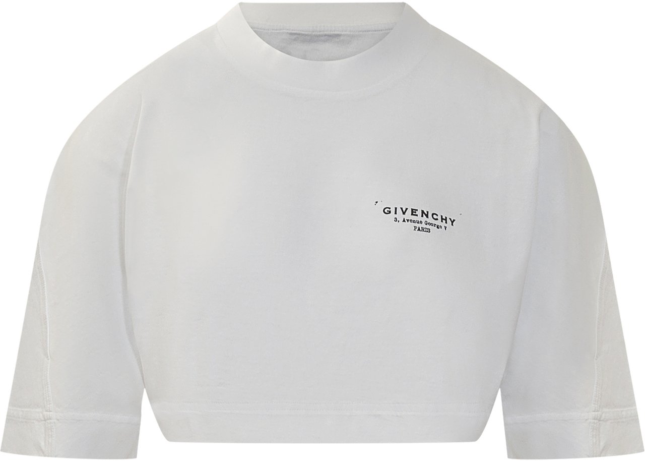 Givenchy Givenchy T-shirt Bianca Cropped Wit
