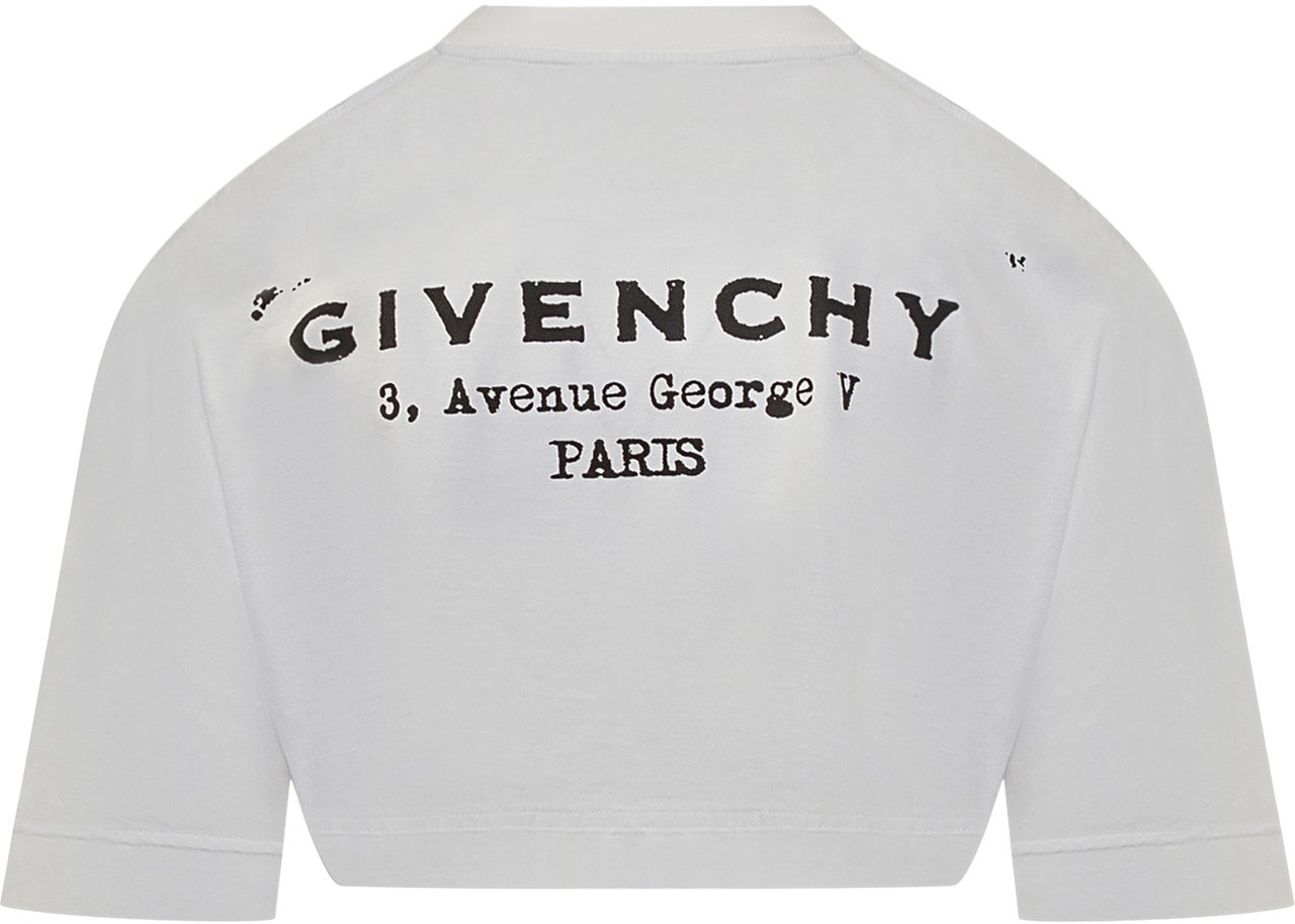 Givenchy Givenchy T-shirt Bianca Cropped Wit