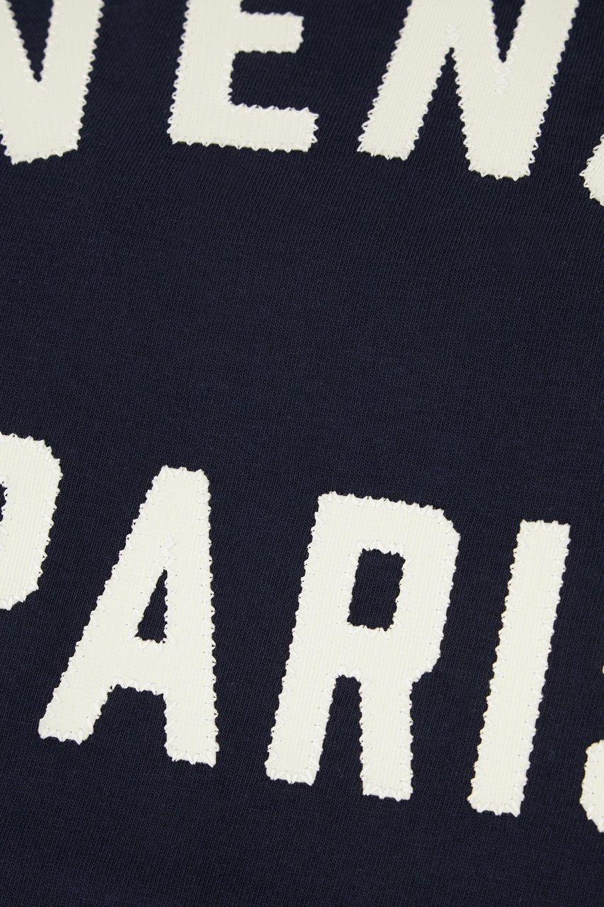 Givenchy Givenchy Navy blue cotton oversize t-shirt Blauw