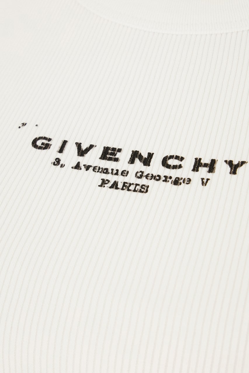 Givenchy Givenchy White stretch cotton tank top Wit