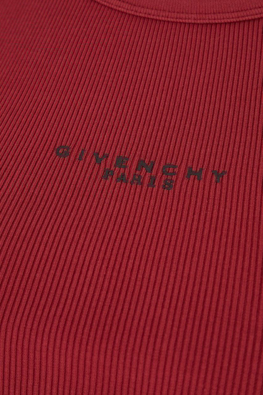 Givenchy Givenchy Red stretch cotton top Rood