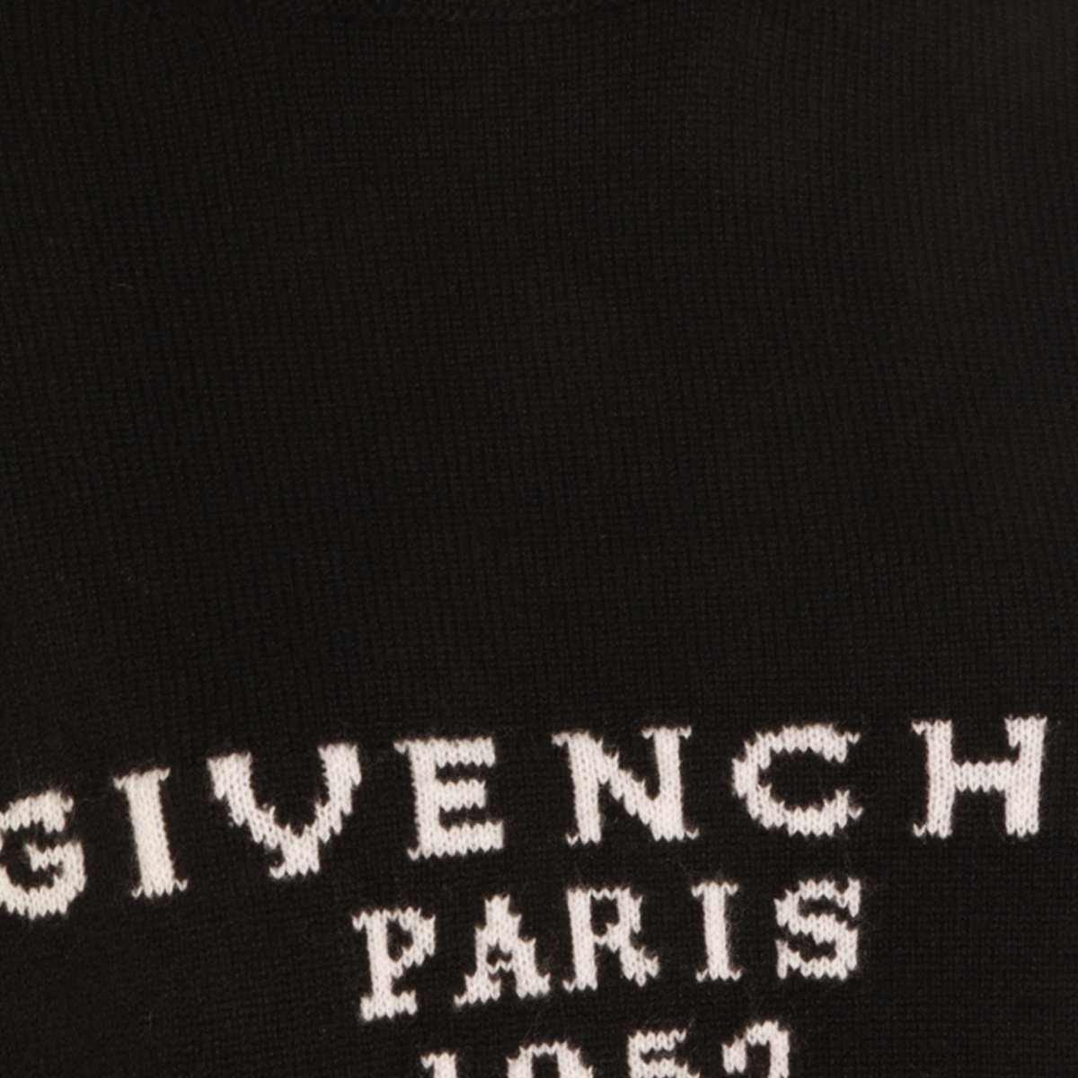 Givenchy Black Wool Knitwear Zwart