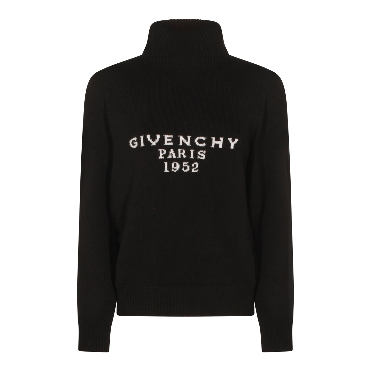 Givenchy Black Wool Knitwear Zwart