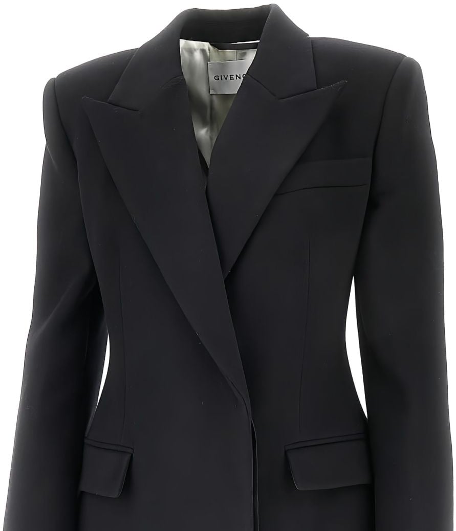 Givenchy Coats Black Zwart