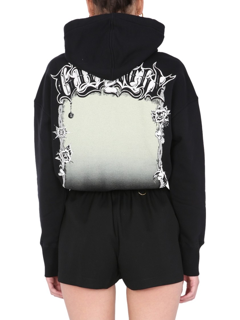 Givenchy Relaxed Fit Hooded Sweatshirt Zwart