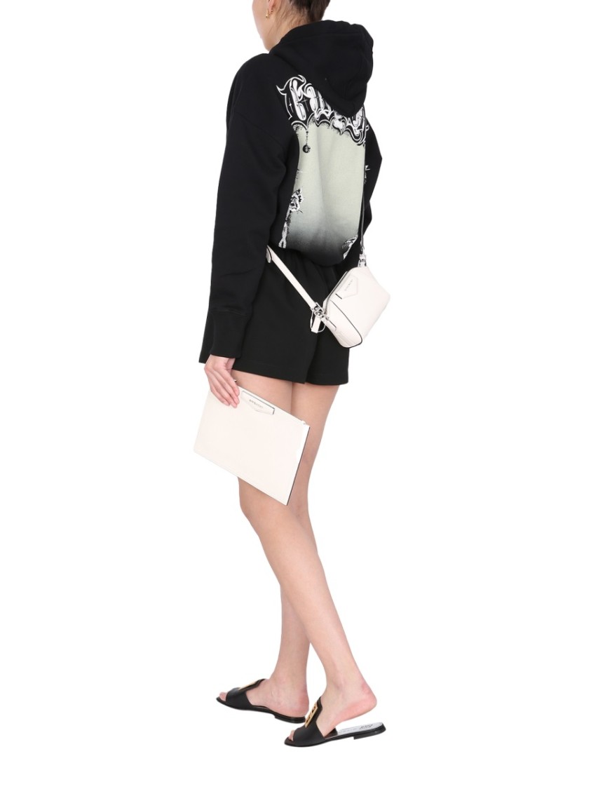 Givenchy Relaxed Fit Hooded Sweatshirt Zwart