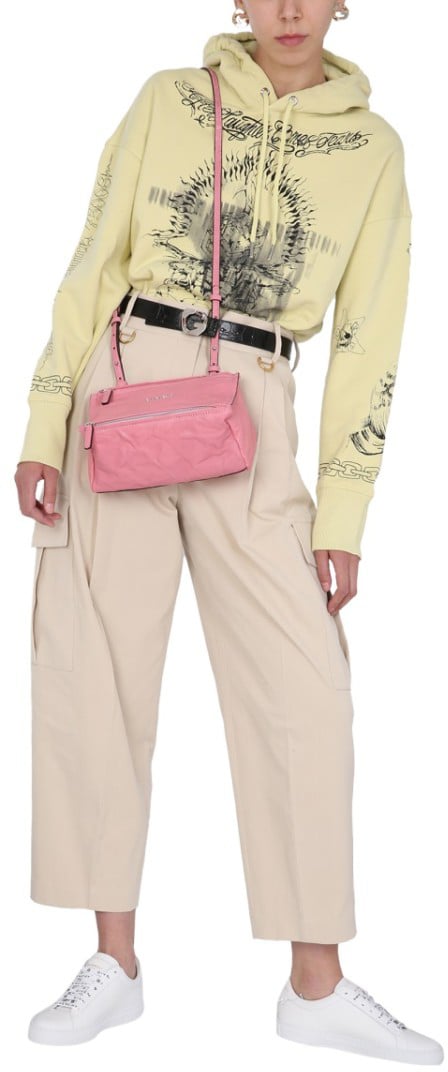 Givenchy Artistic Oversize Sweatshirt With Drawstring Hood Neutraal