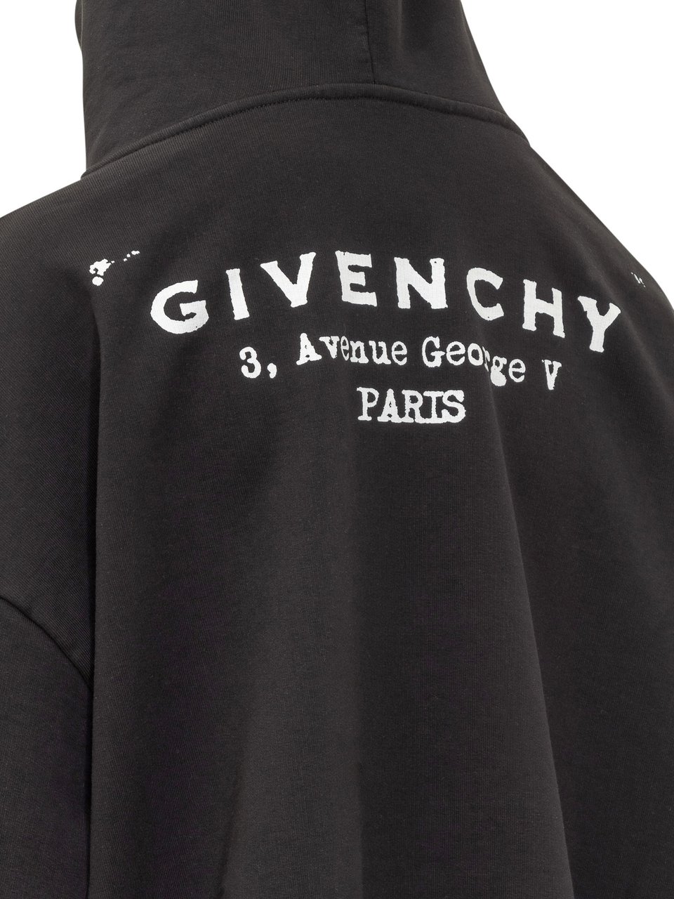 Givenchy Givenchy Felpa Nera con Cappuccio e Logo Zwart