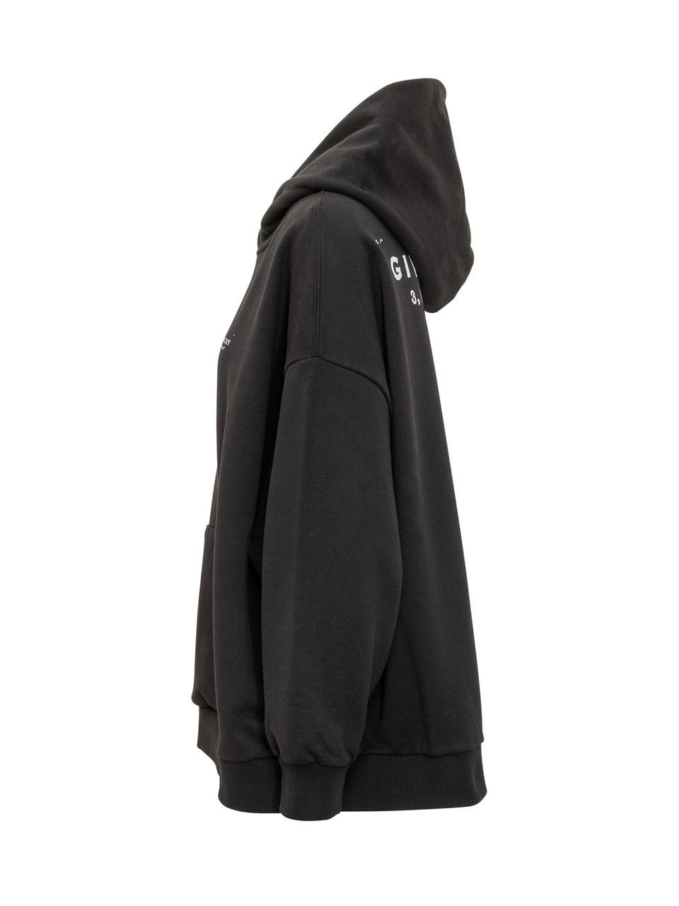 Givenchy Givenchy Felpa Nera con Cappuccio e Logo Zwart
