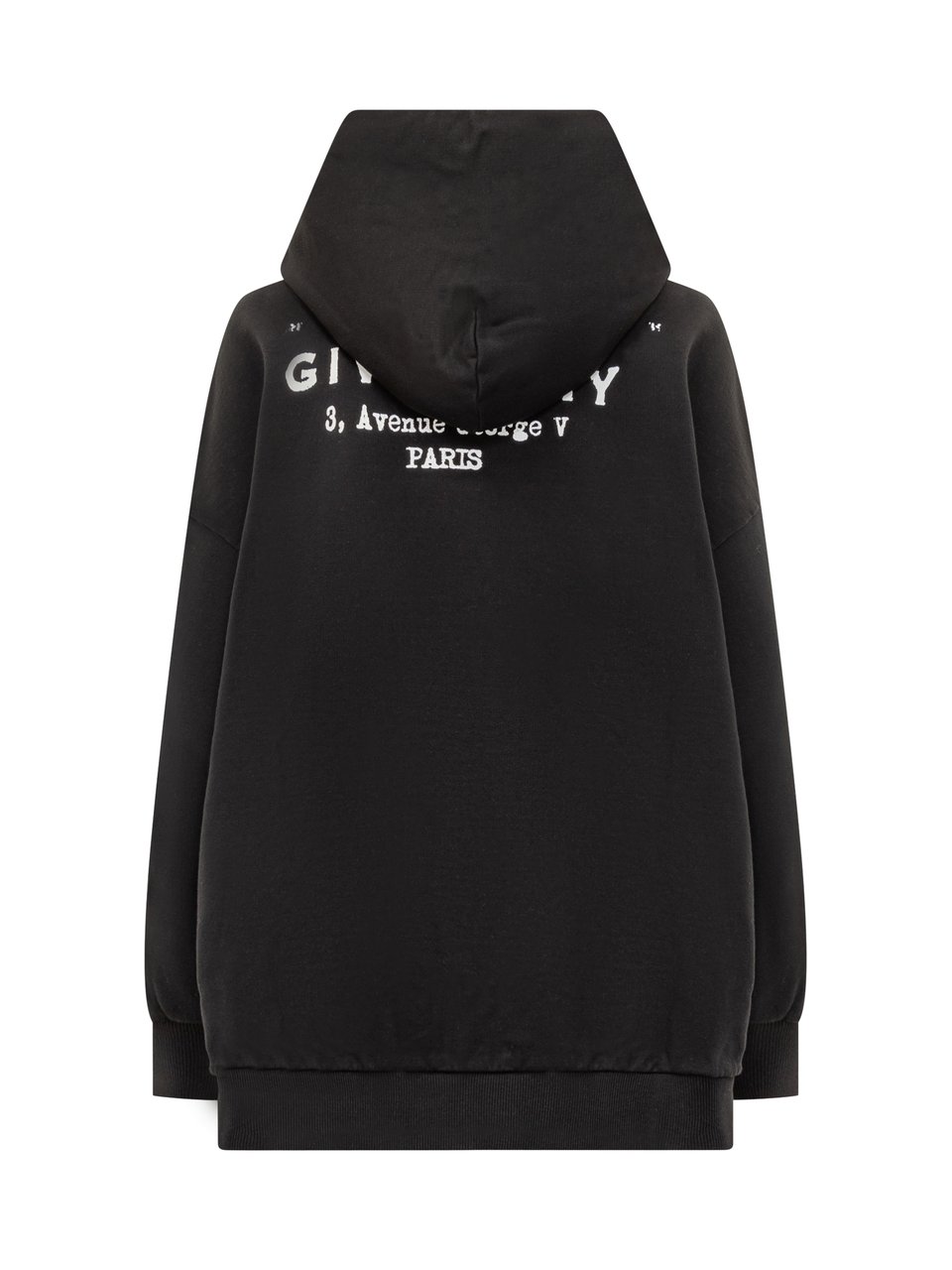 Givenchy Givenchy Felpa Nera con Cappuccio e Logo Zwart