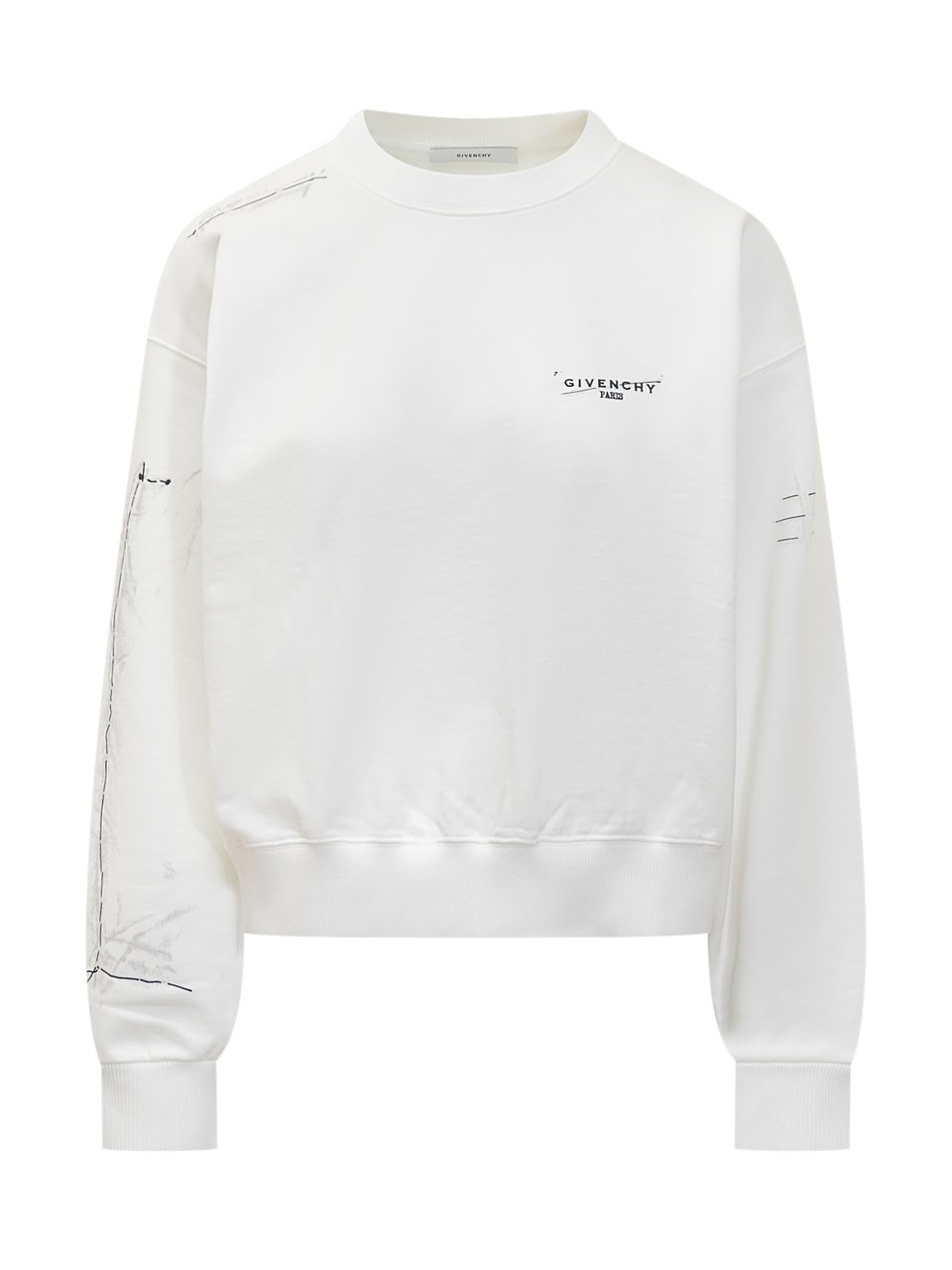 Givenchy Felpa bianca Givenchy con logo Wit