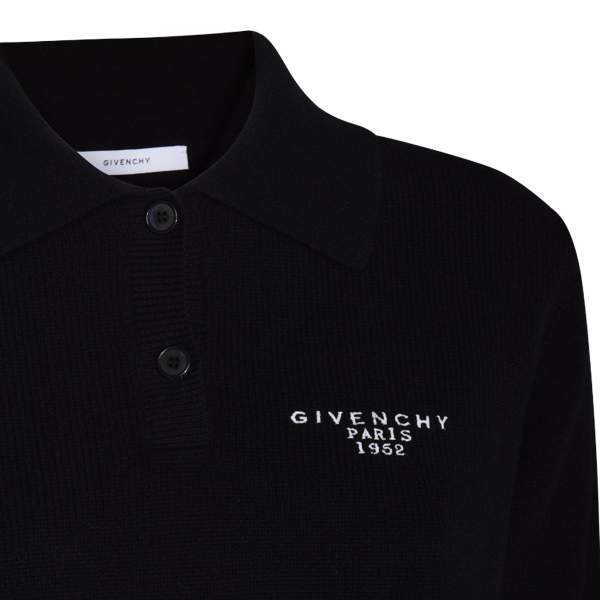 Givenchy Black Wool Top Zwart