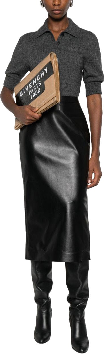 Givenchy Cropped Knit Top Grijs