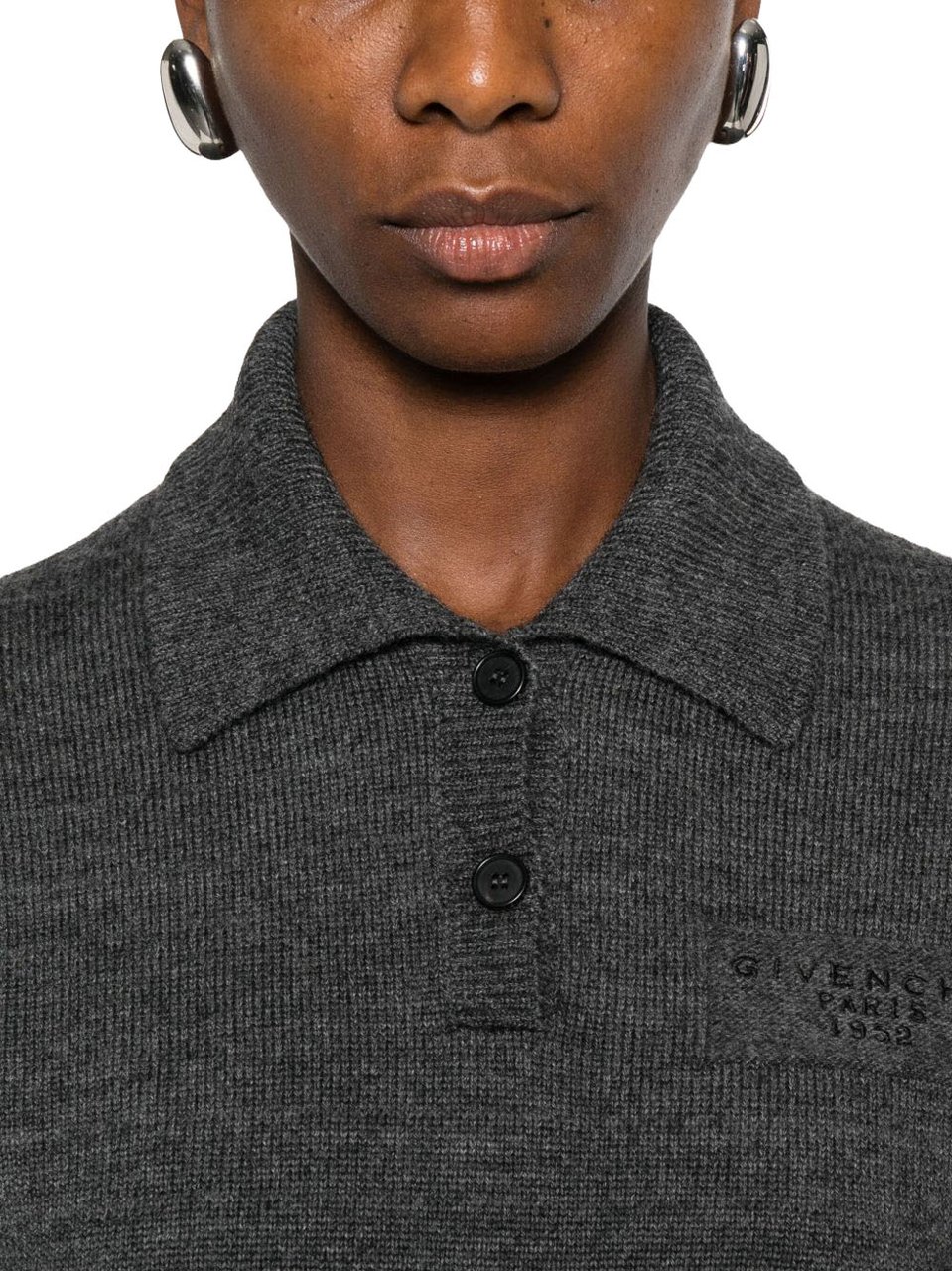 Givenchy Cropped Knit Top Grijs