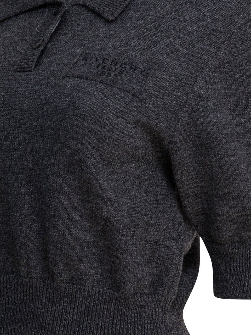 Givenchy "Givenchy Paris 1952" Wool polo shirt Grijs