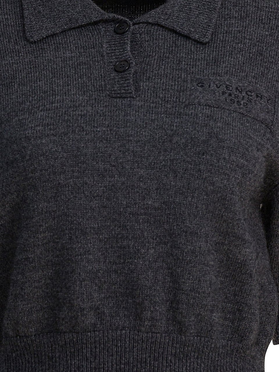 Givenchy "Givenchy Paris 1952" Wool polo shirt Grijs