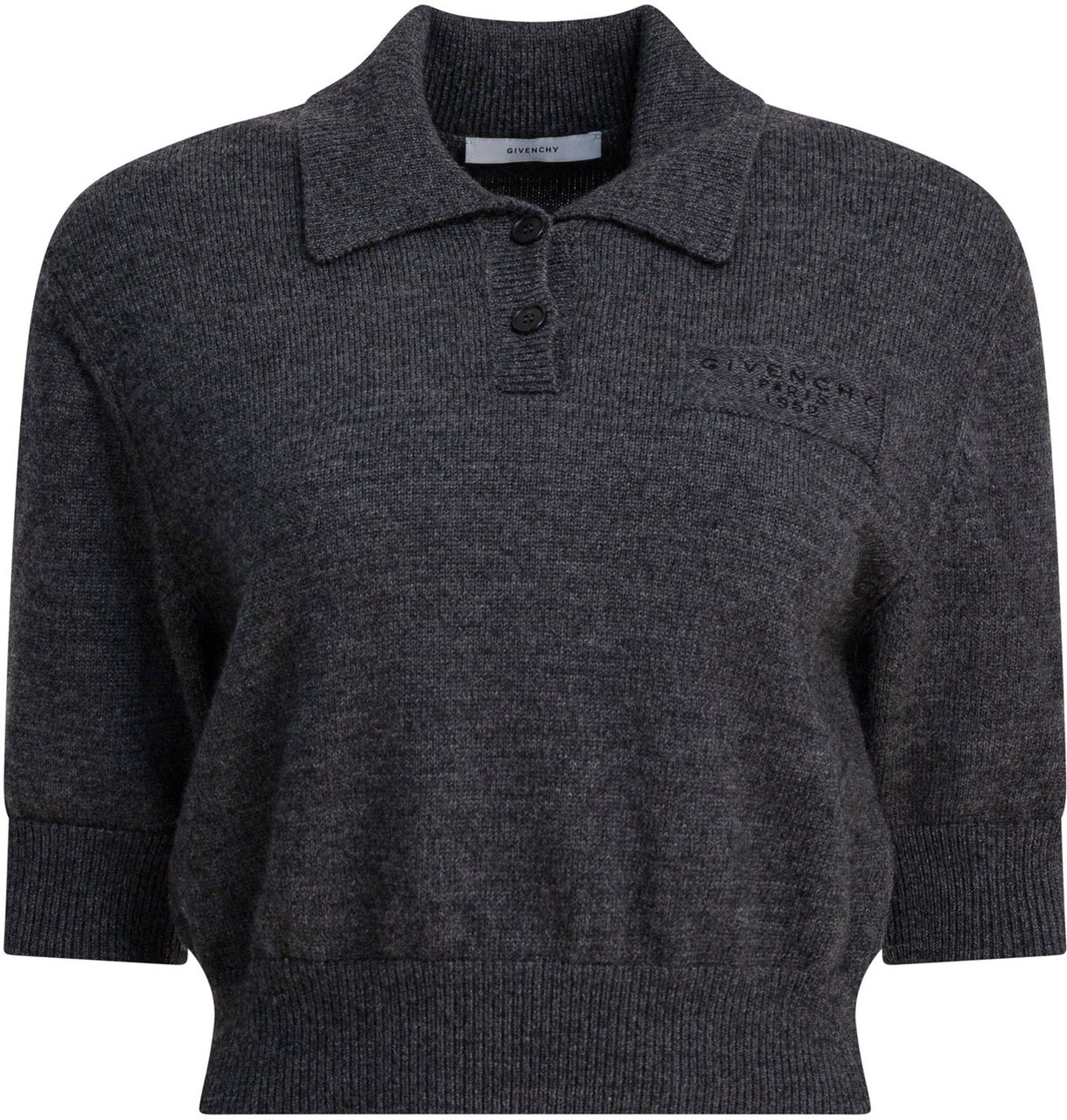 Givenchy "Givenchy Paris 1952" Wool polo shirt Grijs
