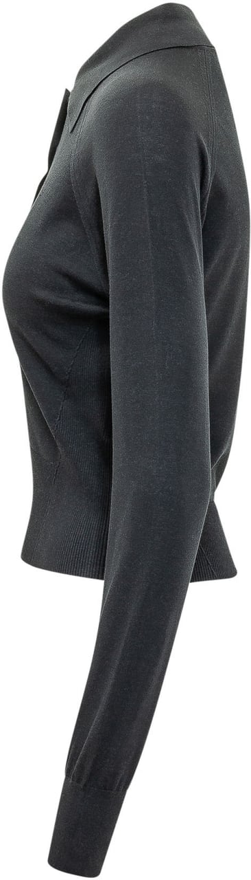 Givenchy Polo a Maniche Lunghe Donkergrijs