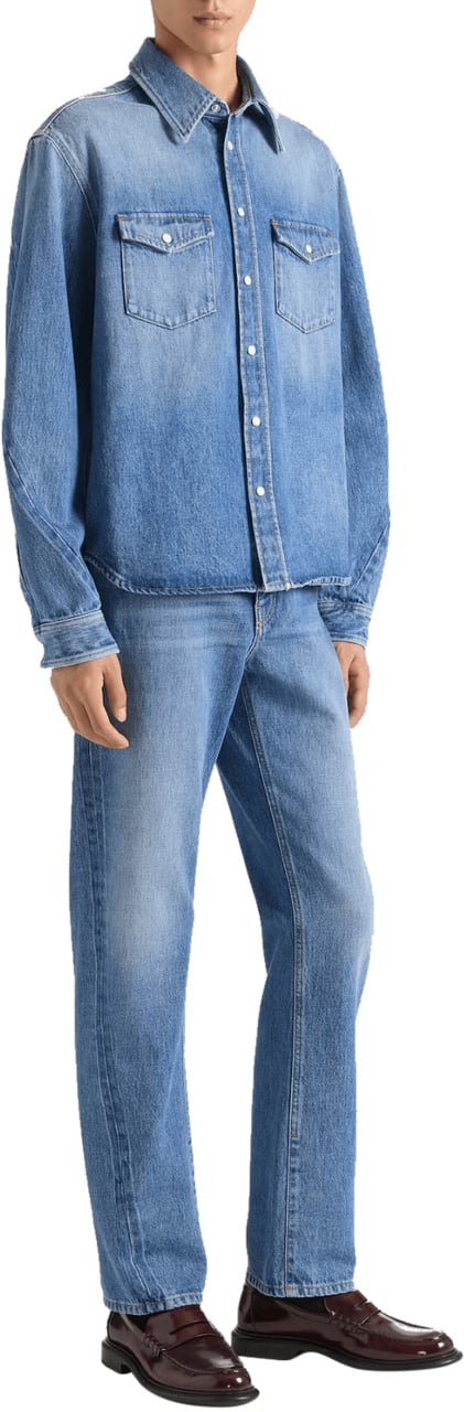 Givenchy DENIM KLASSIEK OVERHEMD BLAUW Blauw