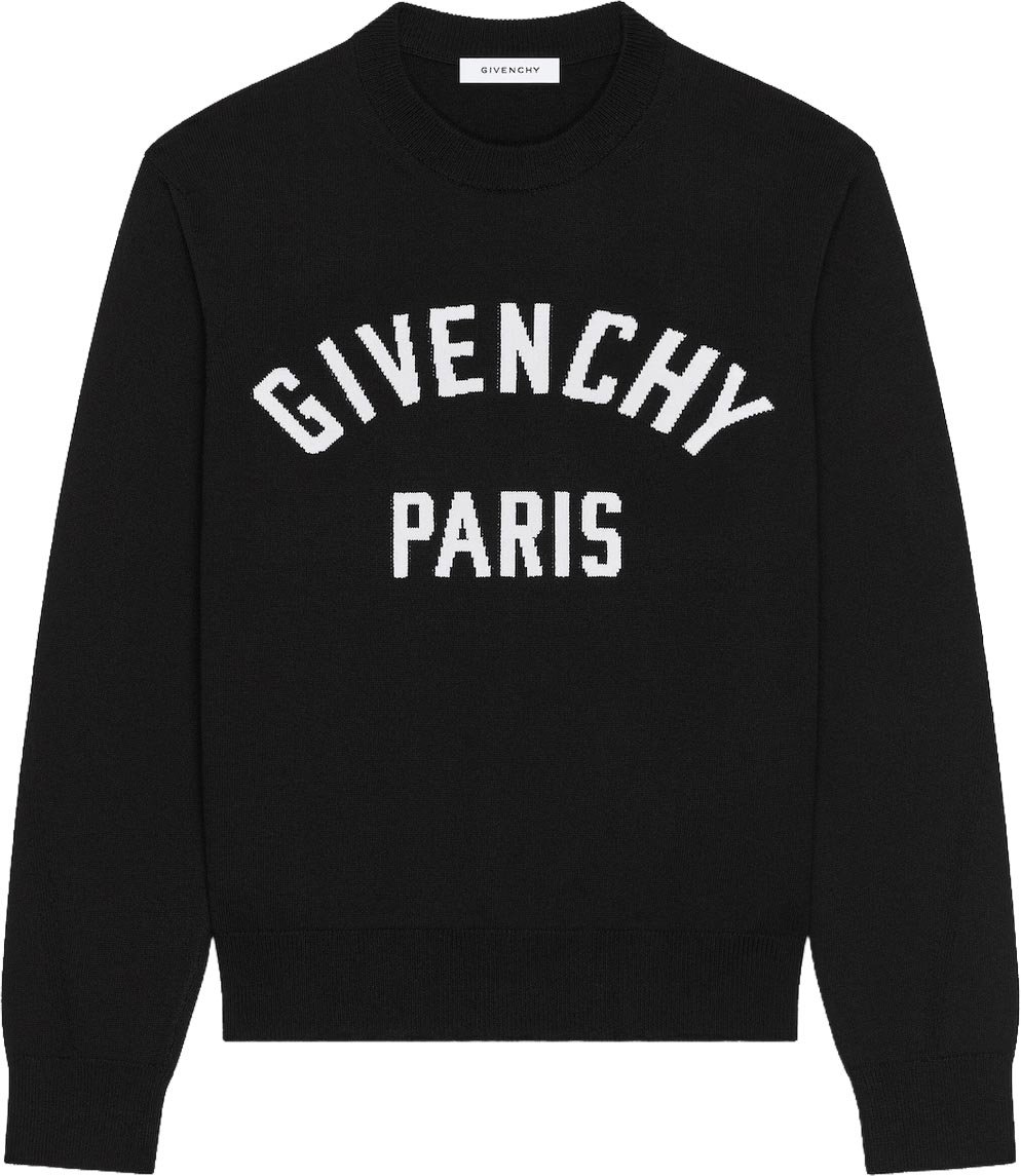 Givenchy COUTURE SEAM CREWNECK Zwart