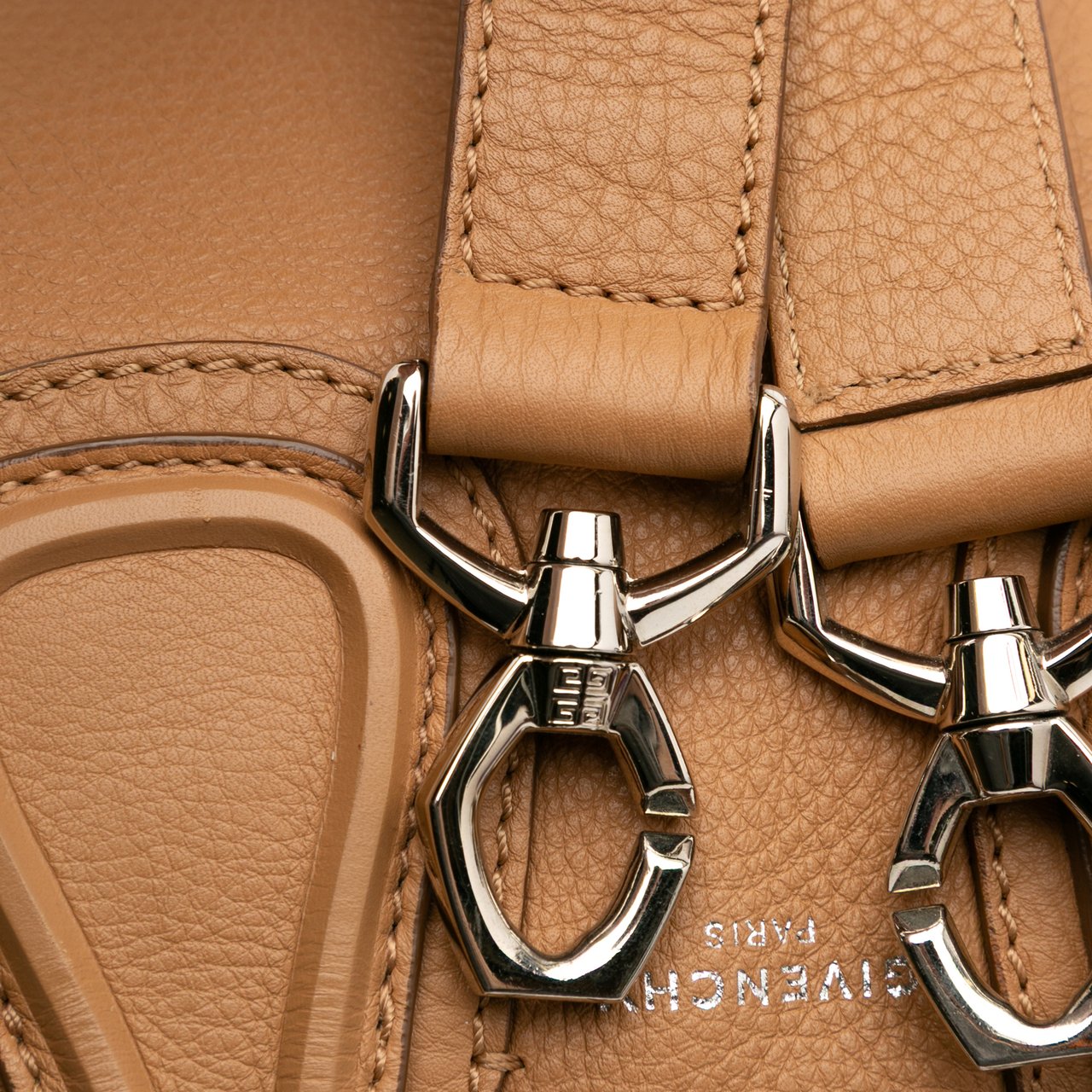 Givenchy Small Leather Nightingale Satchel Bruin