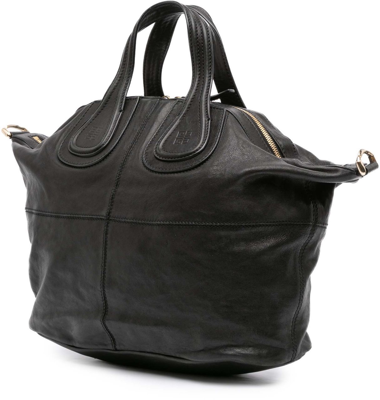 Givenchy Medium Lambskin Nightingale Satchel Zwart