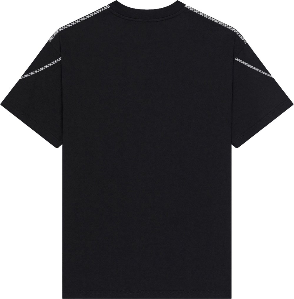 Givenchy COUTURE SEAM CONTRASTED STITCH T-SHIRT Zwart