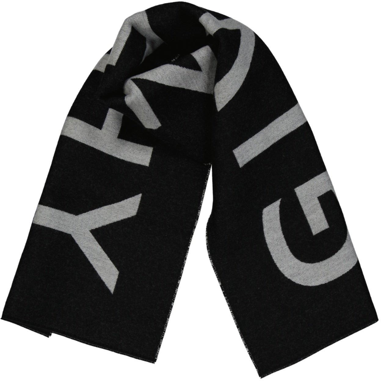 Givenchy Givenchy Wool Logo Scarf Zwart