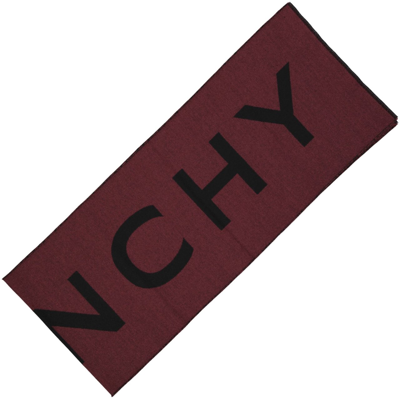 Givenchy Givenchy Wool Logo Scarf Rood