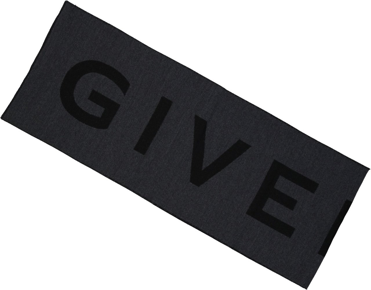 Givenchy Givenchy Wool Logo Scarf Grijs