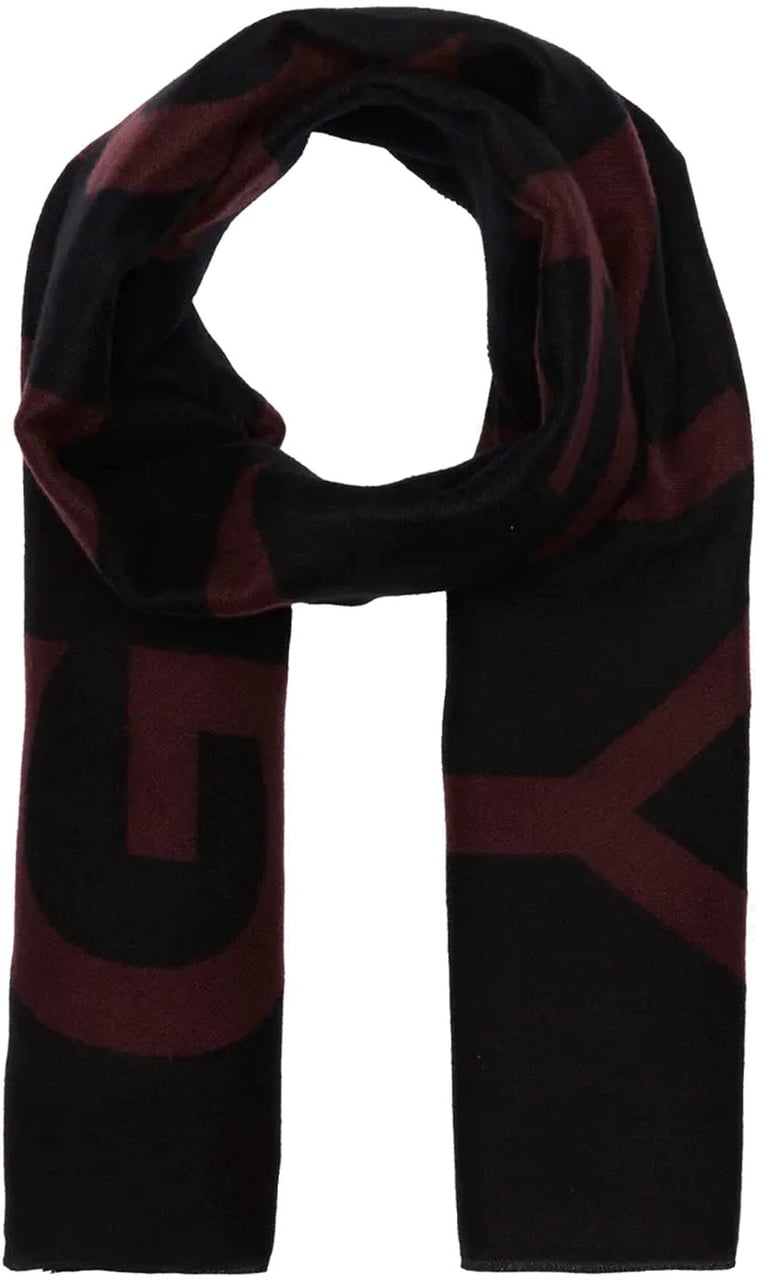 Givenchy Wool Logo Scarf Zwart