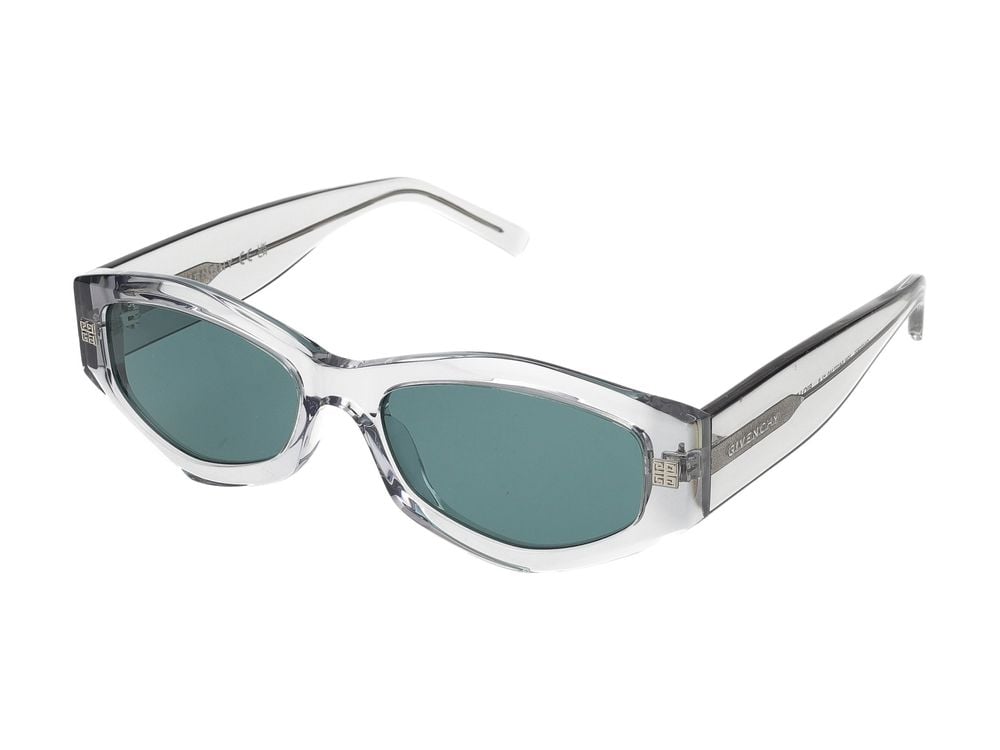 Givenchy Transparent Oversized Geometric Sunglasses Blauw