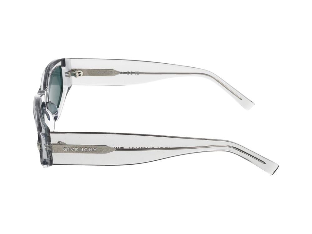 Givenchy Transparent Oversized Geometric Sunglasses Blauw