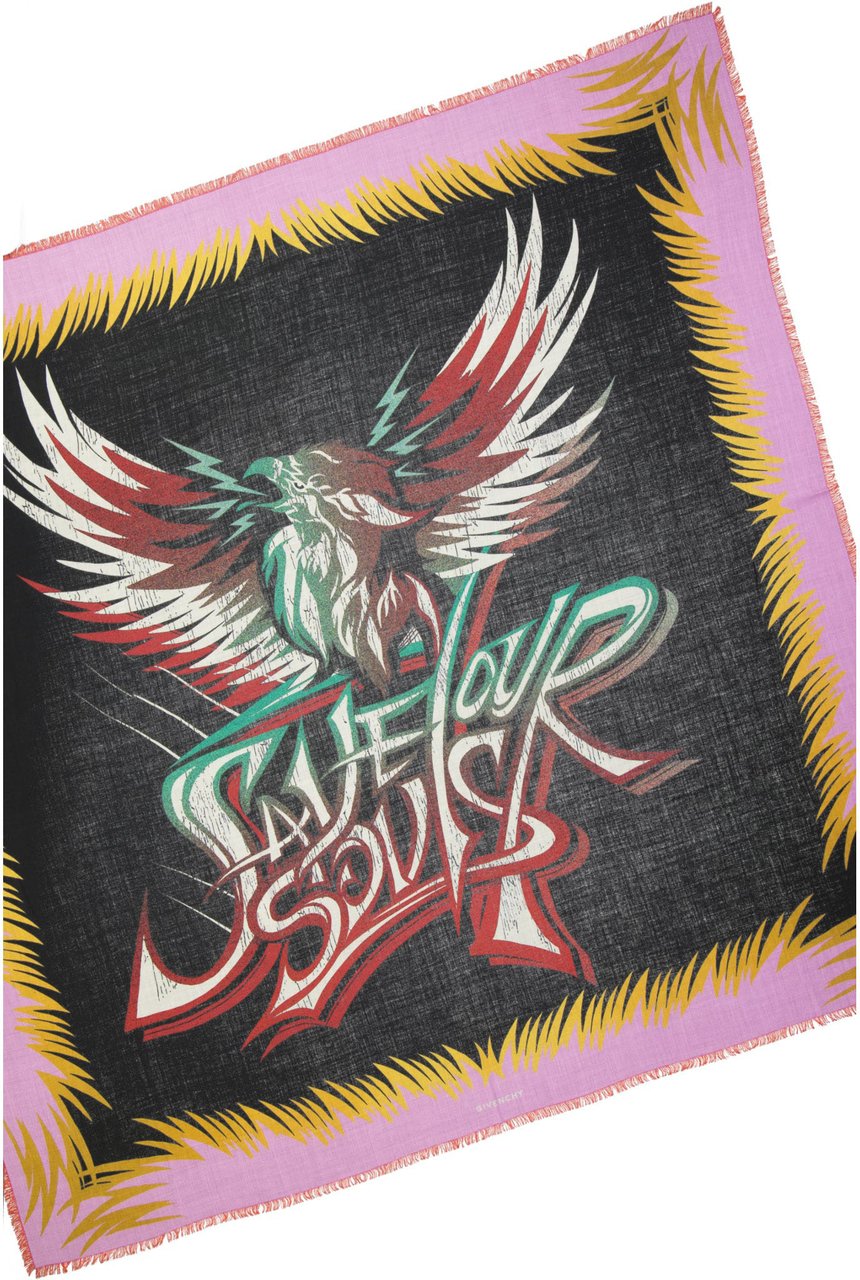 Givenchy Givenchy Cashmire Square Scarf Zwart