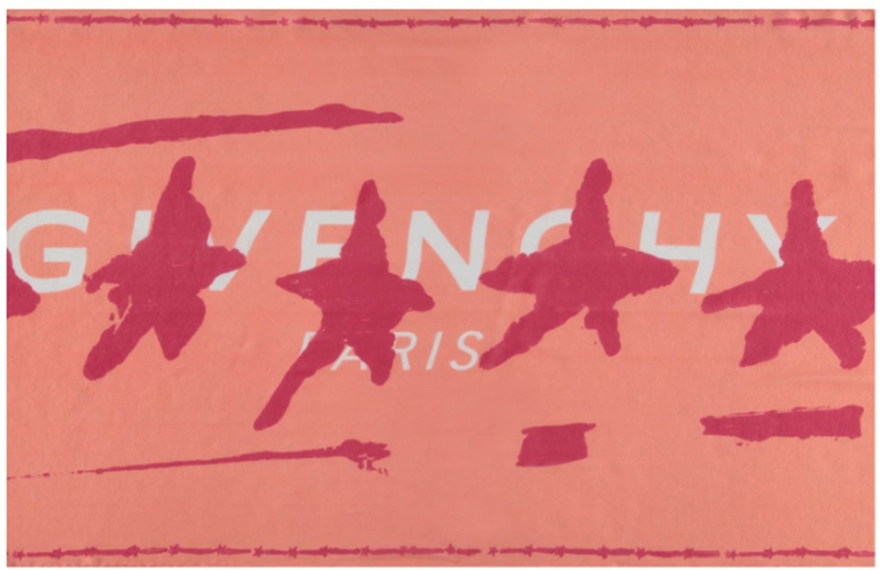 Givenchy Givenchy Logo Silk Scarf Oranje