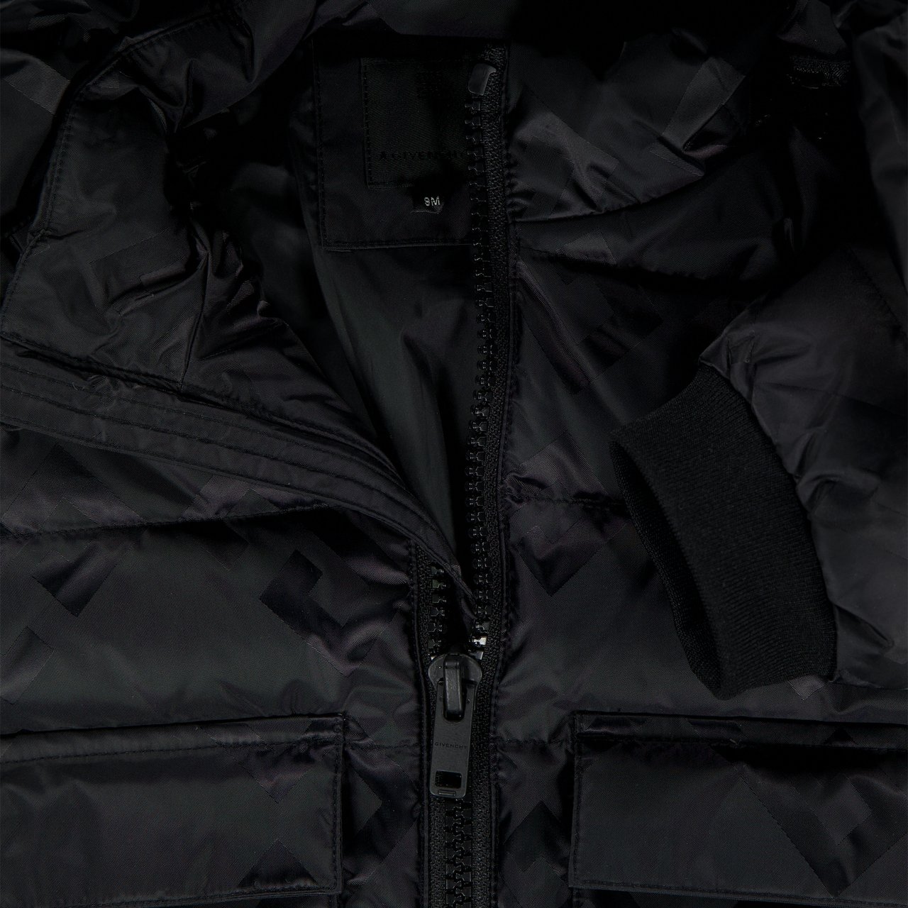 Givenchy Givenchy Baby Unisex Winterjas In Zwart Zwart