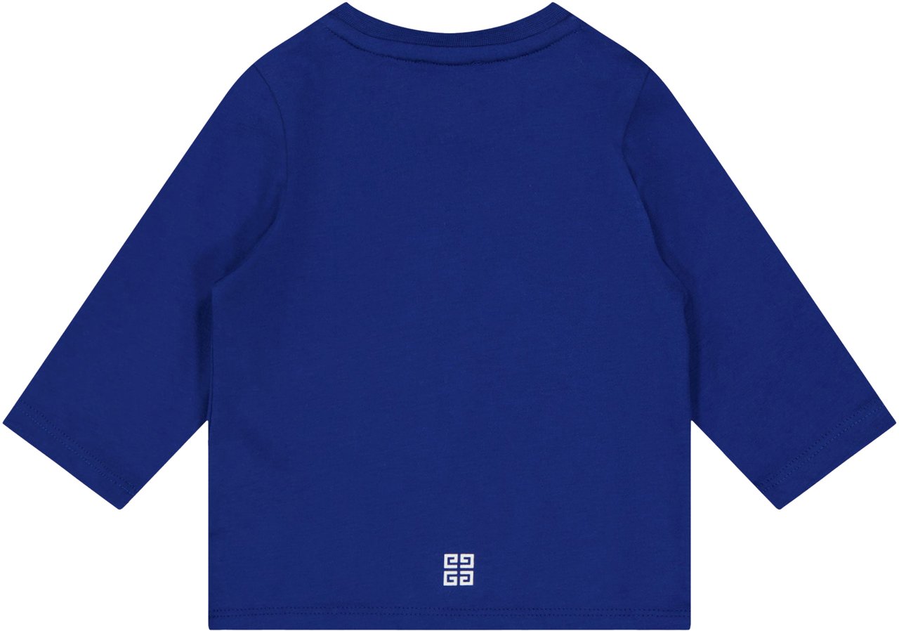 Givenchy Givenchy Baby Jongens T-Shirt In Cobalt Blauw Blauw