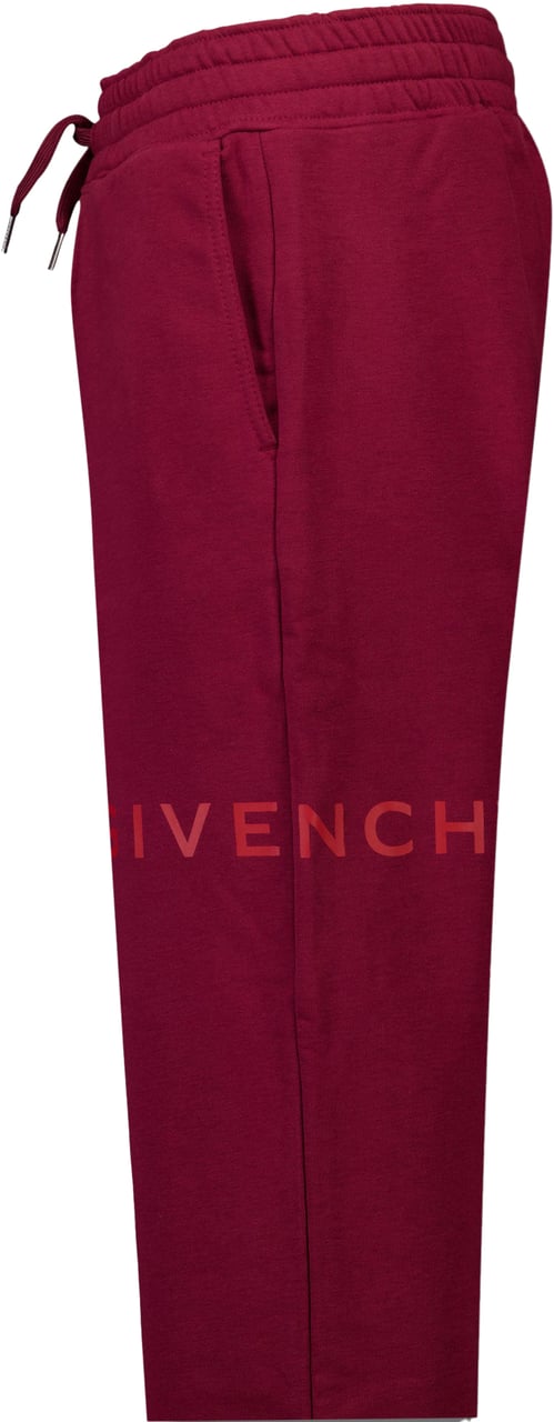 Givenchy Givenchy Kinder Jongens Broek In Bordeaux Rood