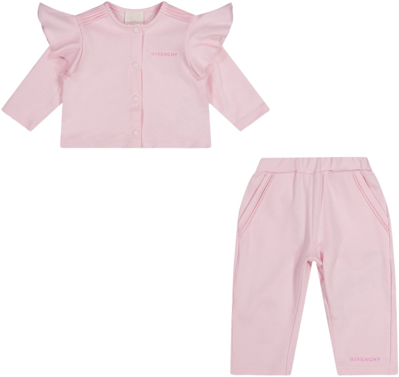 Givenchy Givenchy Baby Meisjes Joggingpak In Licht Roze Roze
