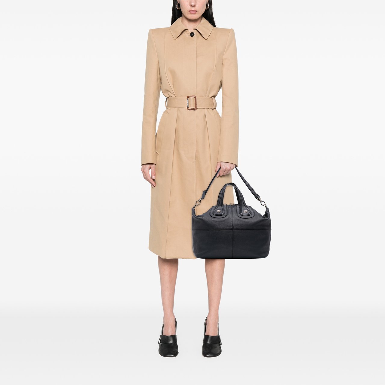 Givenchy Medium Sugar Goatskin Nightingale Satchel Blauw