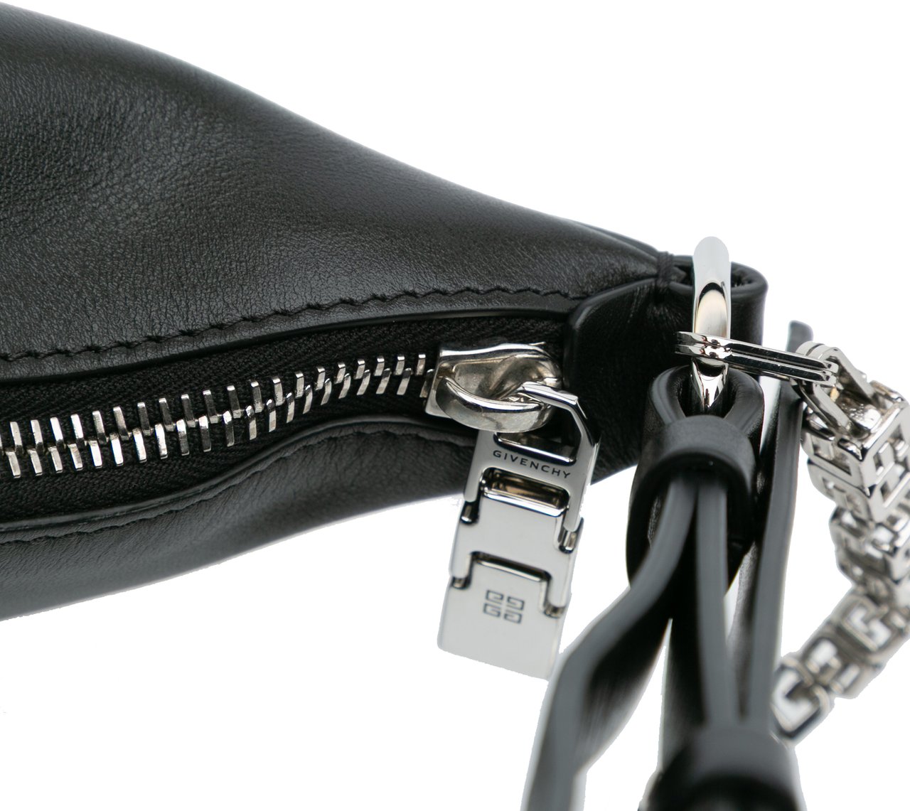 Givenchy Medium Leather Moon Cut Out Bag Zwart