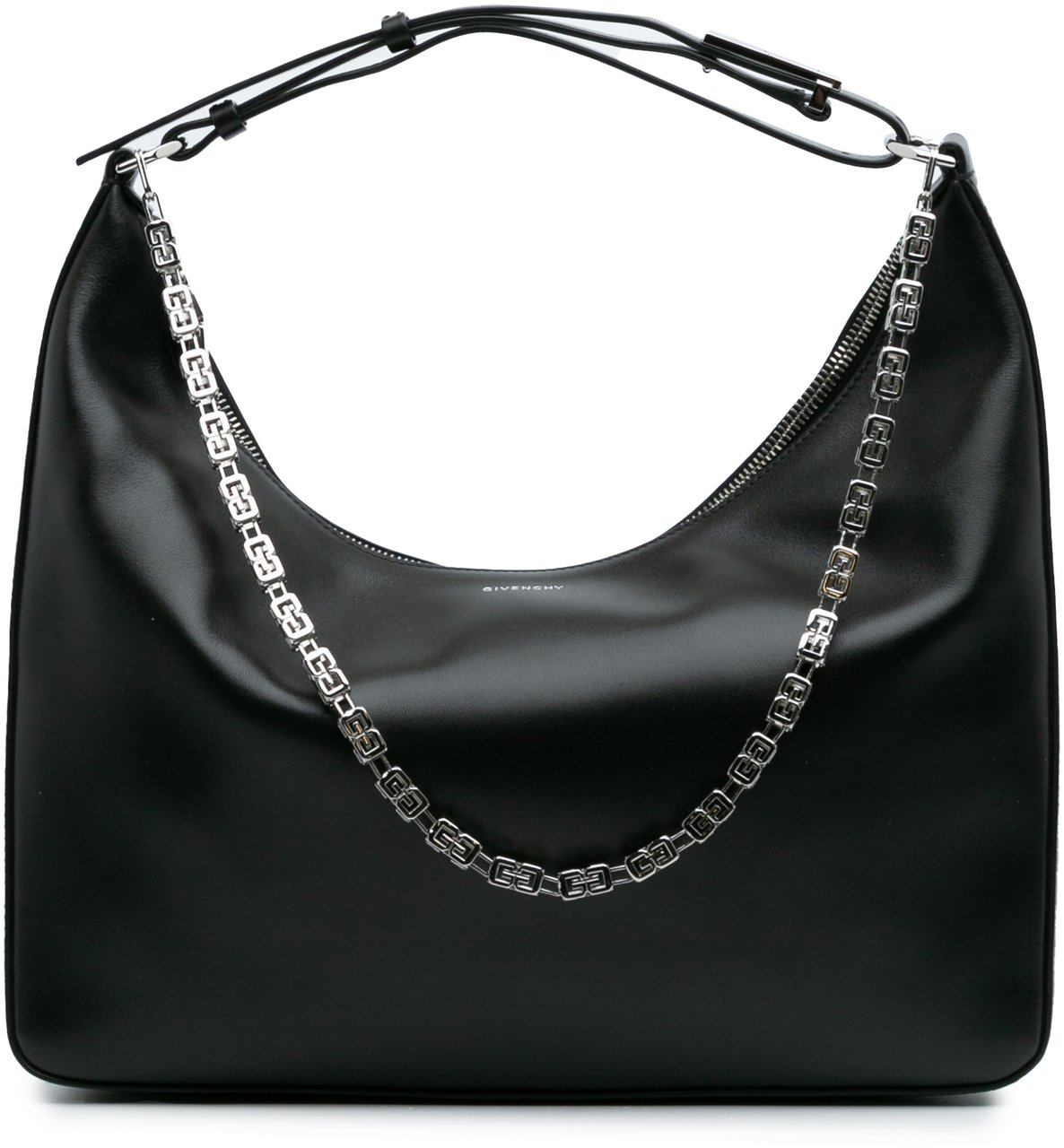 Givenchy Medium Leather Moon Cut Out Bag Zwart