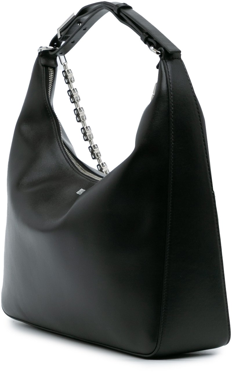 Givenchy Medium Leather Moon Cut Out Bag Zwart