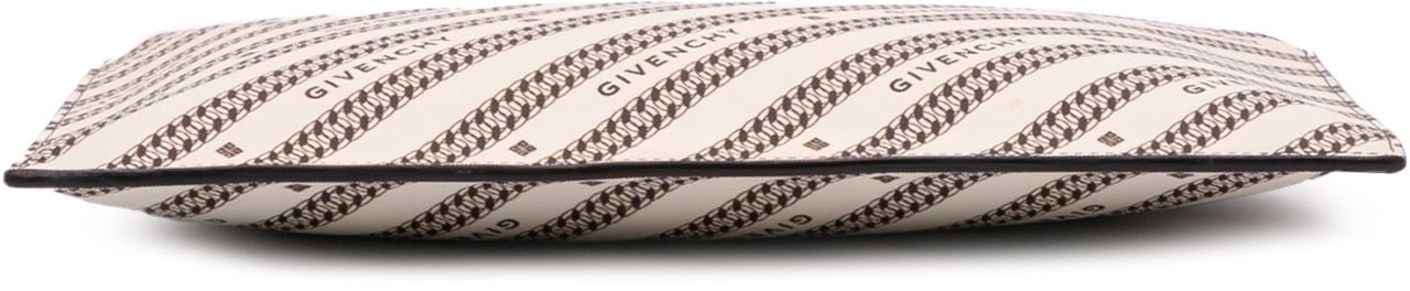 Givenchy Canvas Logo Clutch Bruin