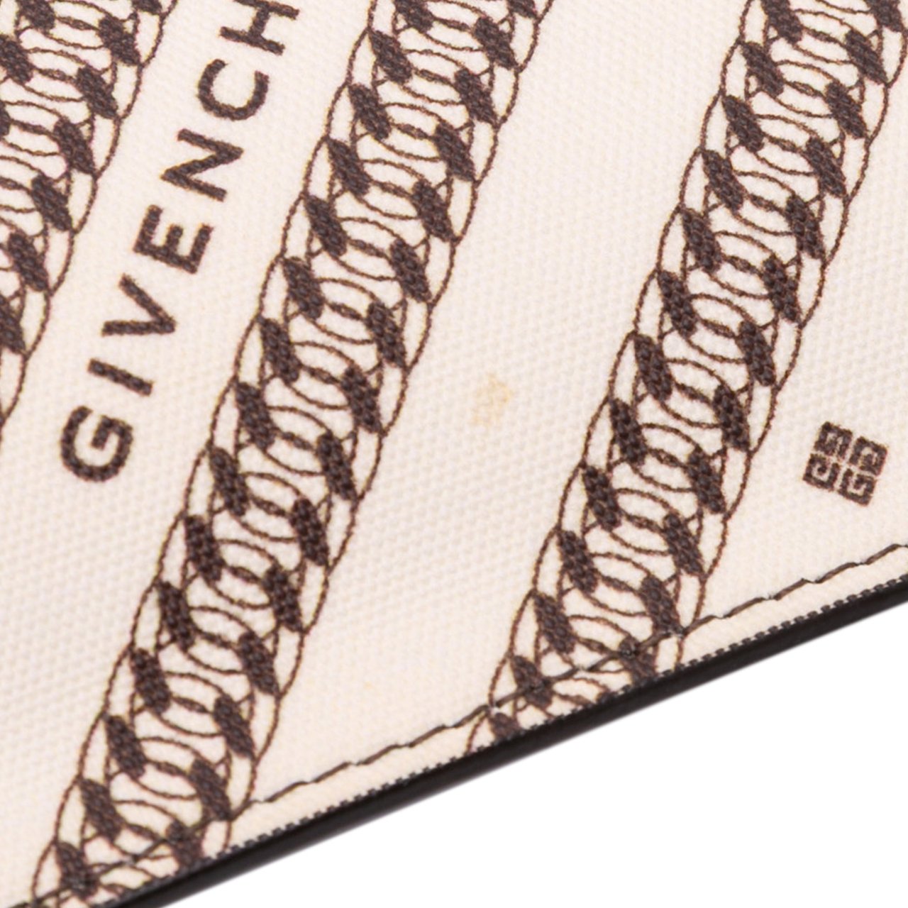 Givenchy Canvas Logo Clutch Bruin