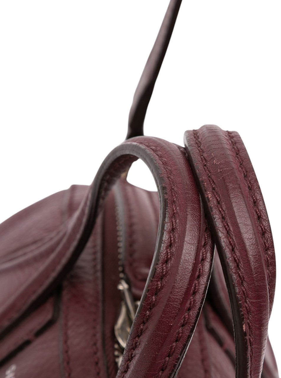 Givenchy Micro Leather Nightingale Satchel Rood