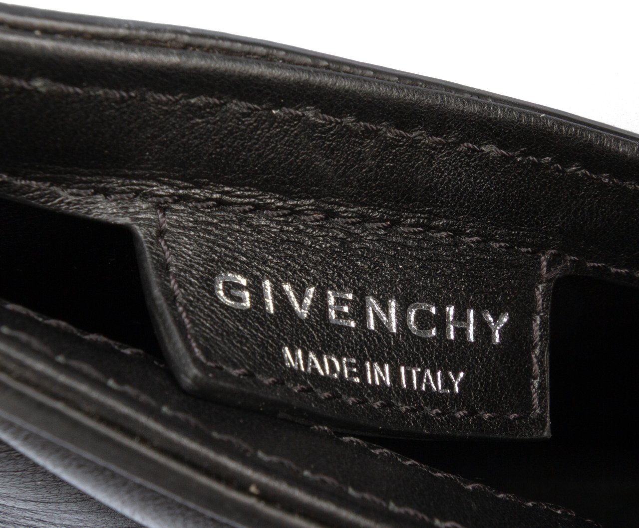 Givenchy Small Leather Cut Out Satchel Zwart